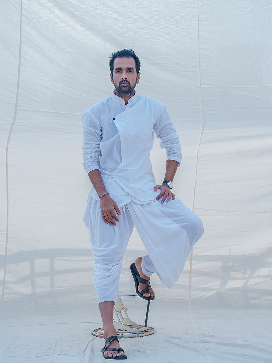 Angrakha dhoti outlet kurta set