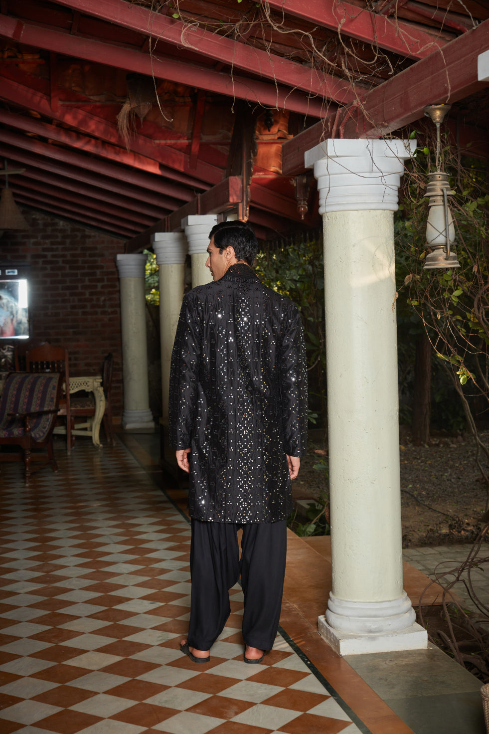 Jorawar Black Kurta Set