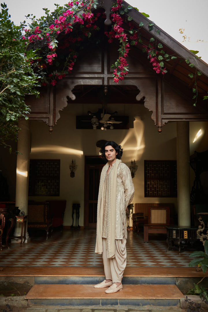 Zora Beige Kurta Set