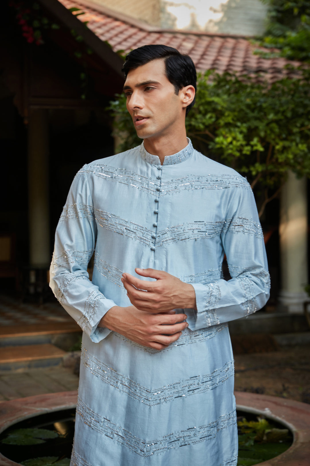 Zircon Light Blue Kurta set