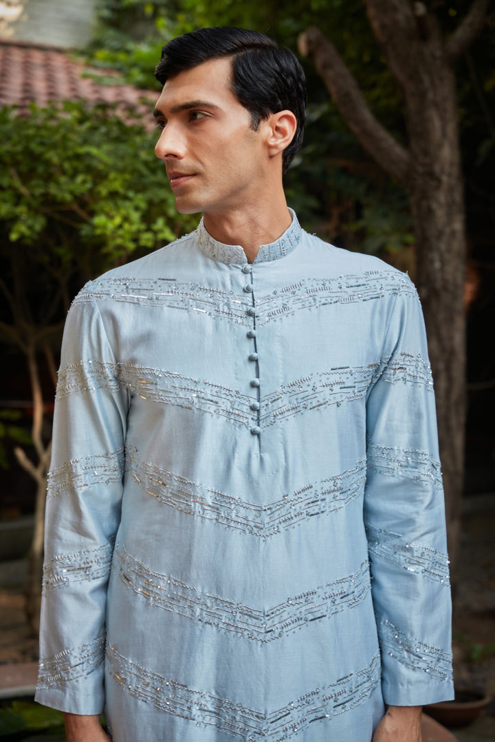 Zircon Light Blue Kurta set