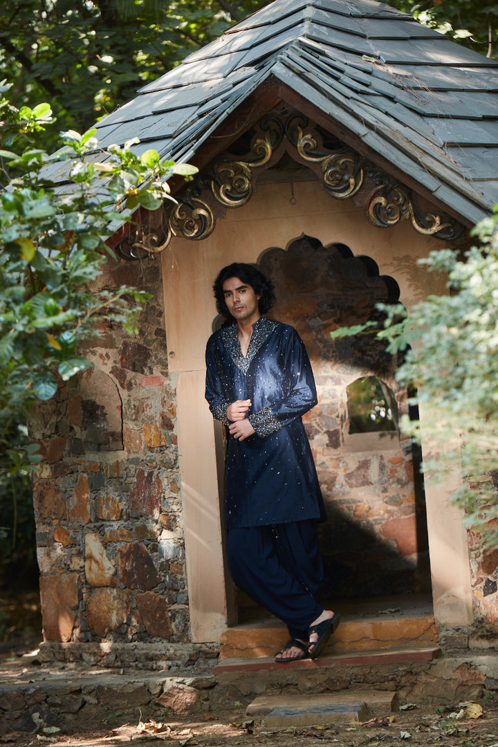 Iris Navy Blue Kurta