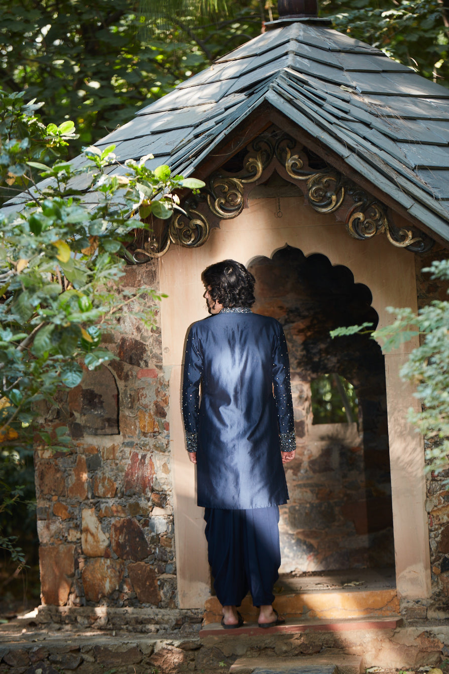 Iris Navy Blue Kurta