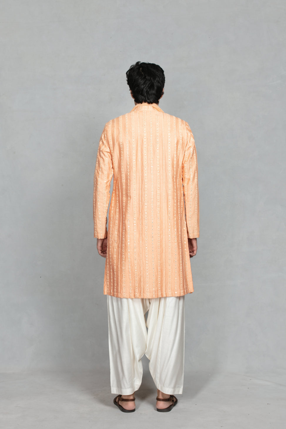 Kesari Kurta Set in Peach