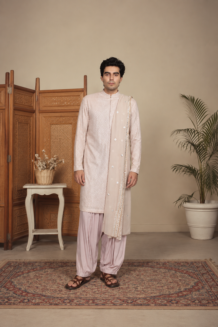 Raag Kurta Set in Lilac