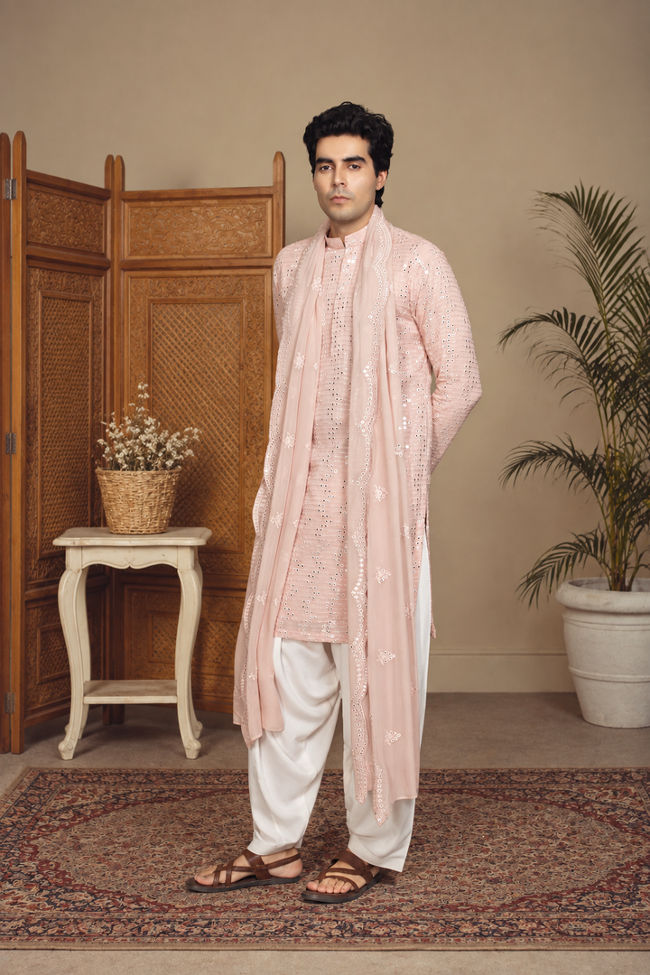 Swar Kurta Set in Lilac