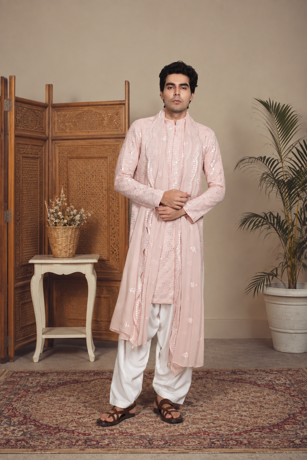 Swar Kurta Set in Lilac