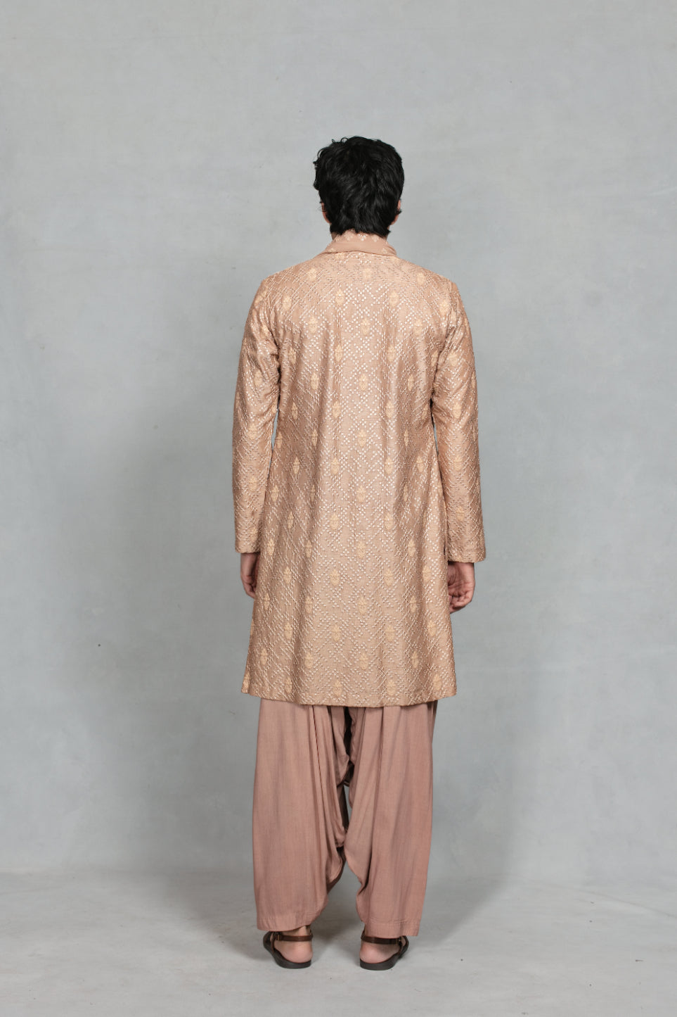 Ansh Kurta Set in Rose Gold