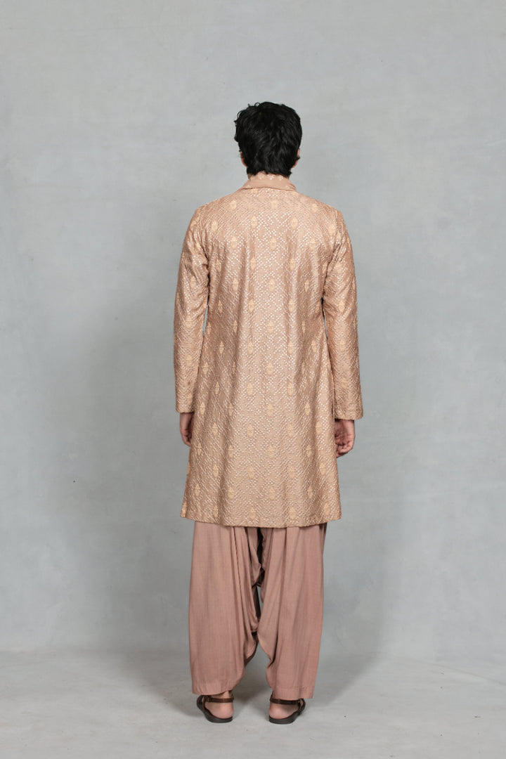 Ansh Kurta Set in Rose Gold