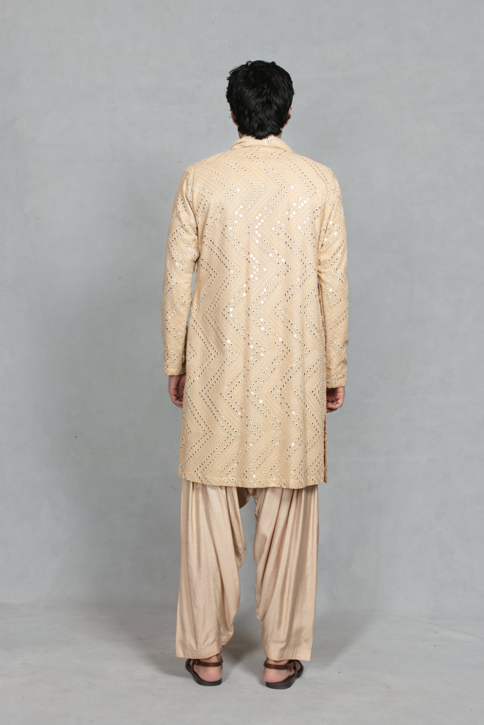 Aayam Kurta Set in Beige