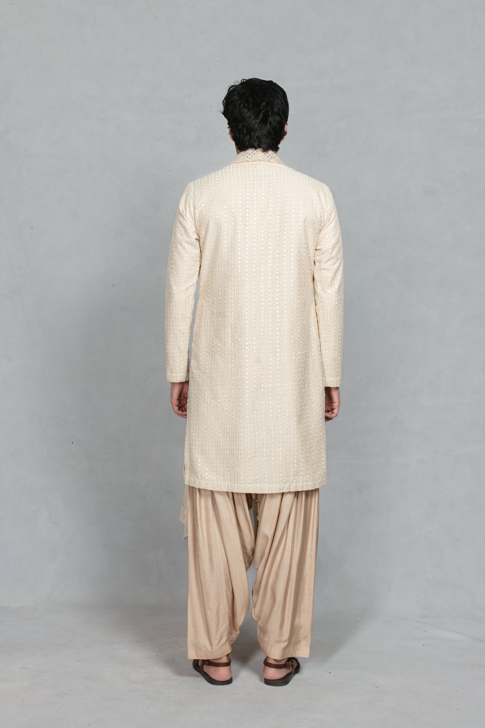 Shikhar Kurta Set in Beige