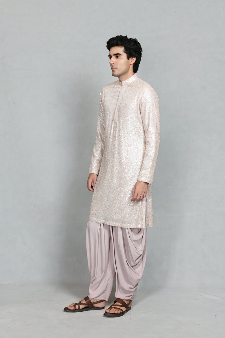 Antarik Kurta Set in Mauve