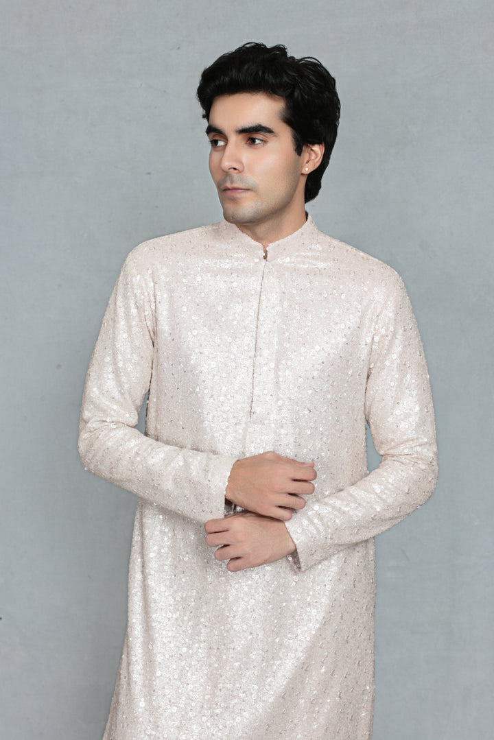 Antarik Kurta Set in Mauve