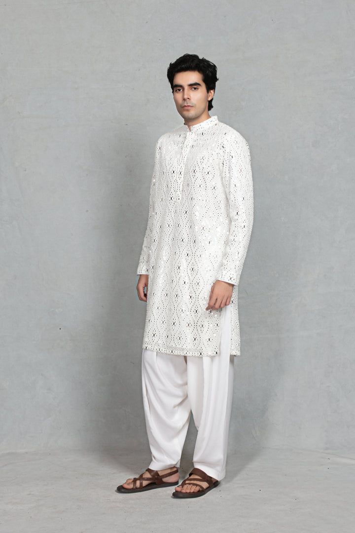 Saanidhya Kurta Set in Off-White