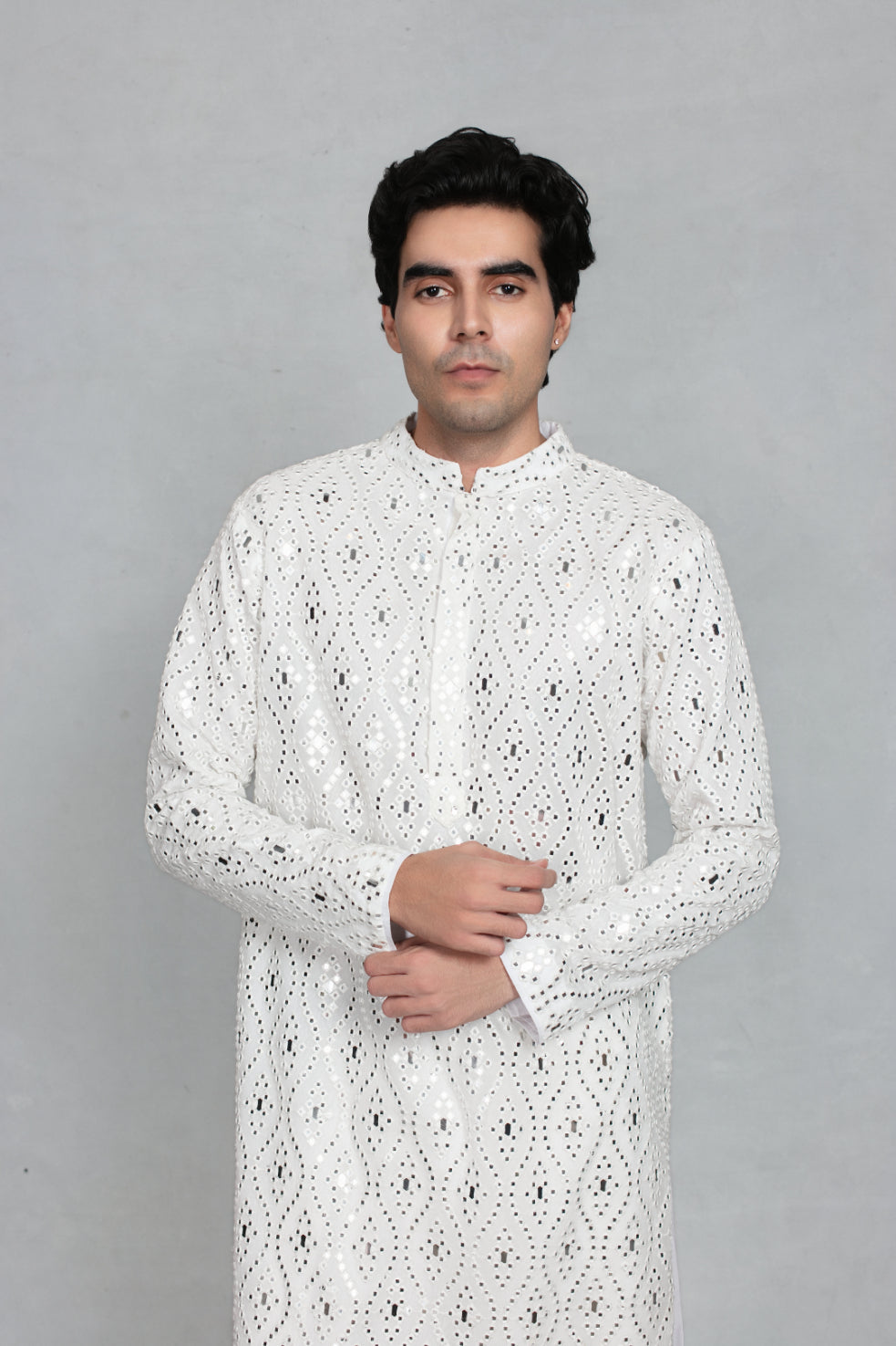 Saanidhya Kurta Set in Off-White