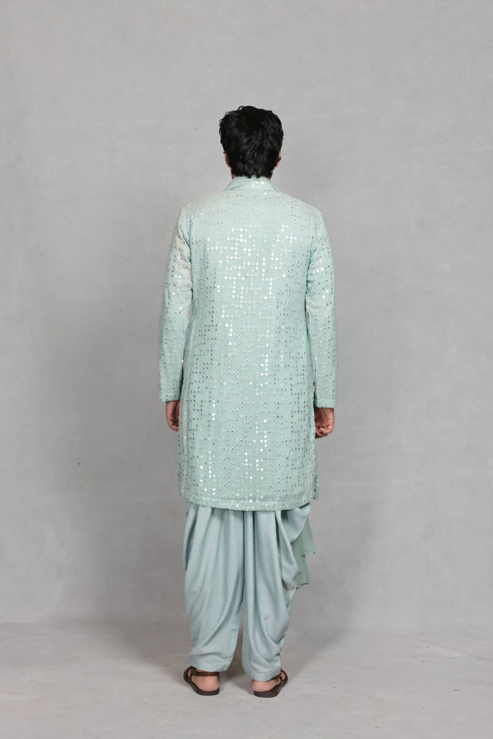 Neer Kurta Set in Mint Green