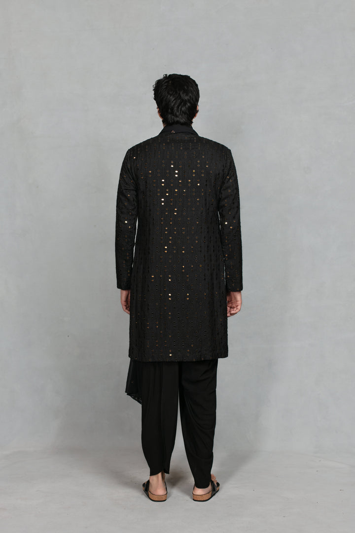 Saaya Kurta Set in Black