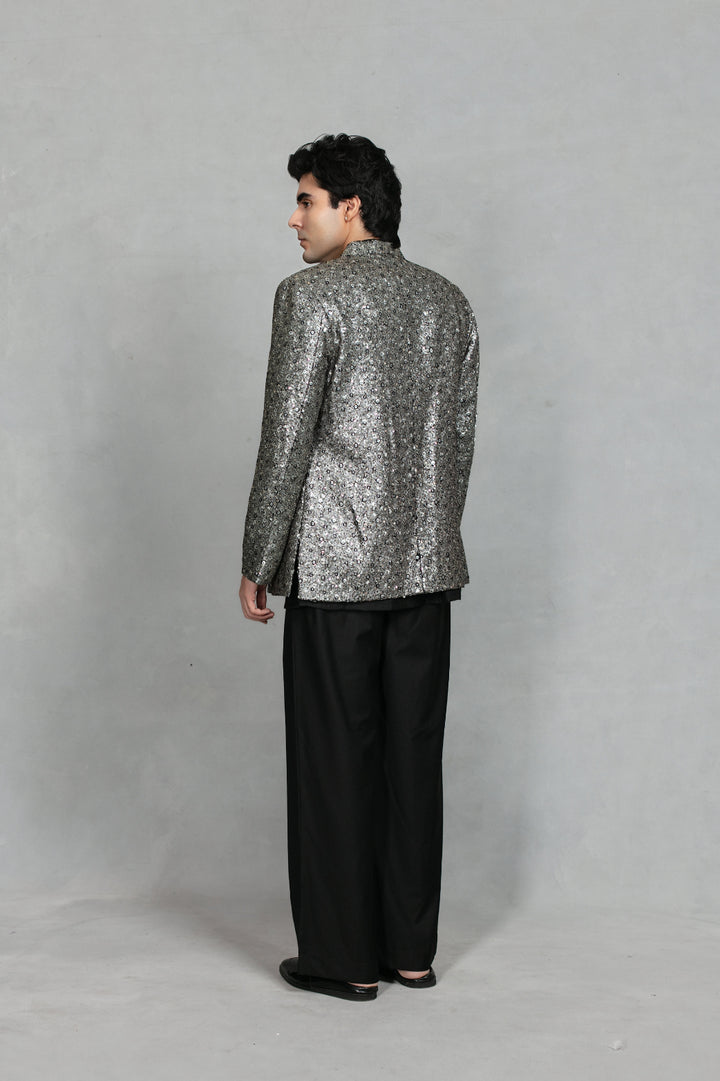 Raah Indo - Western Jacket Set in Black