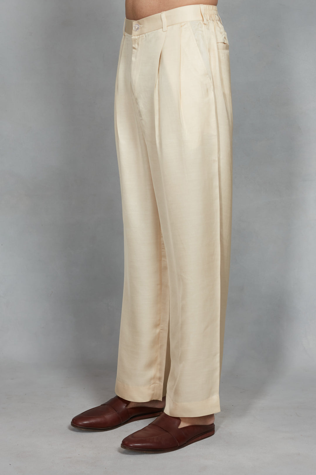 Kora Indo Western Jacket Set in Ivory