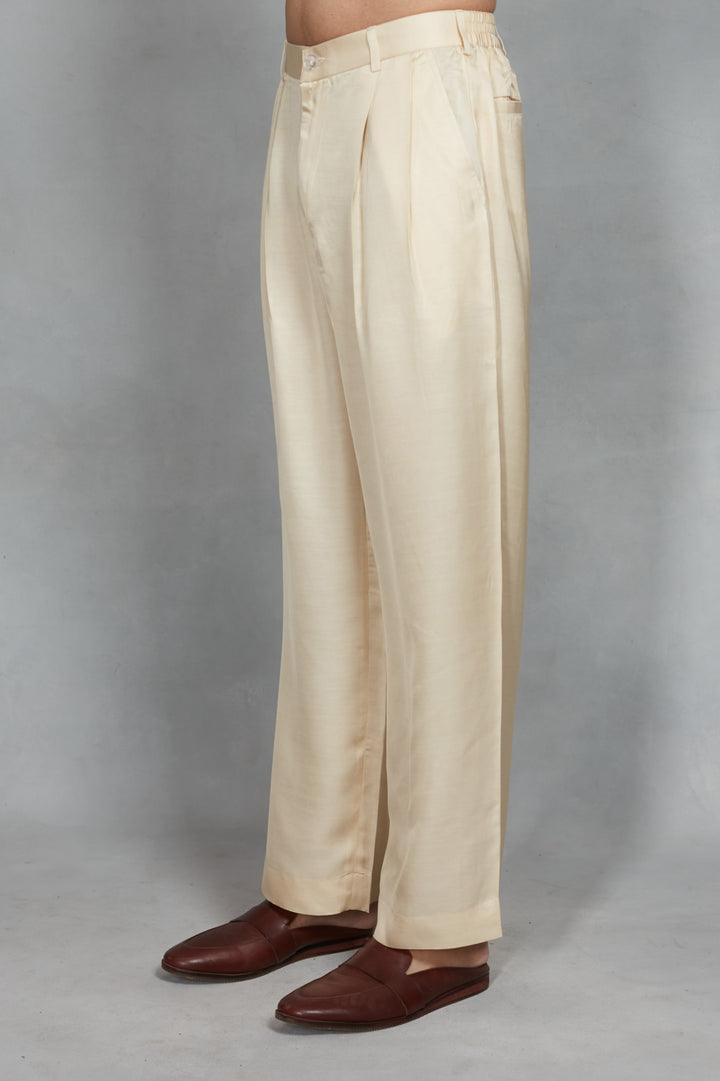 Kora Indo Western Jacket Set in Ivory