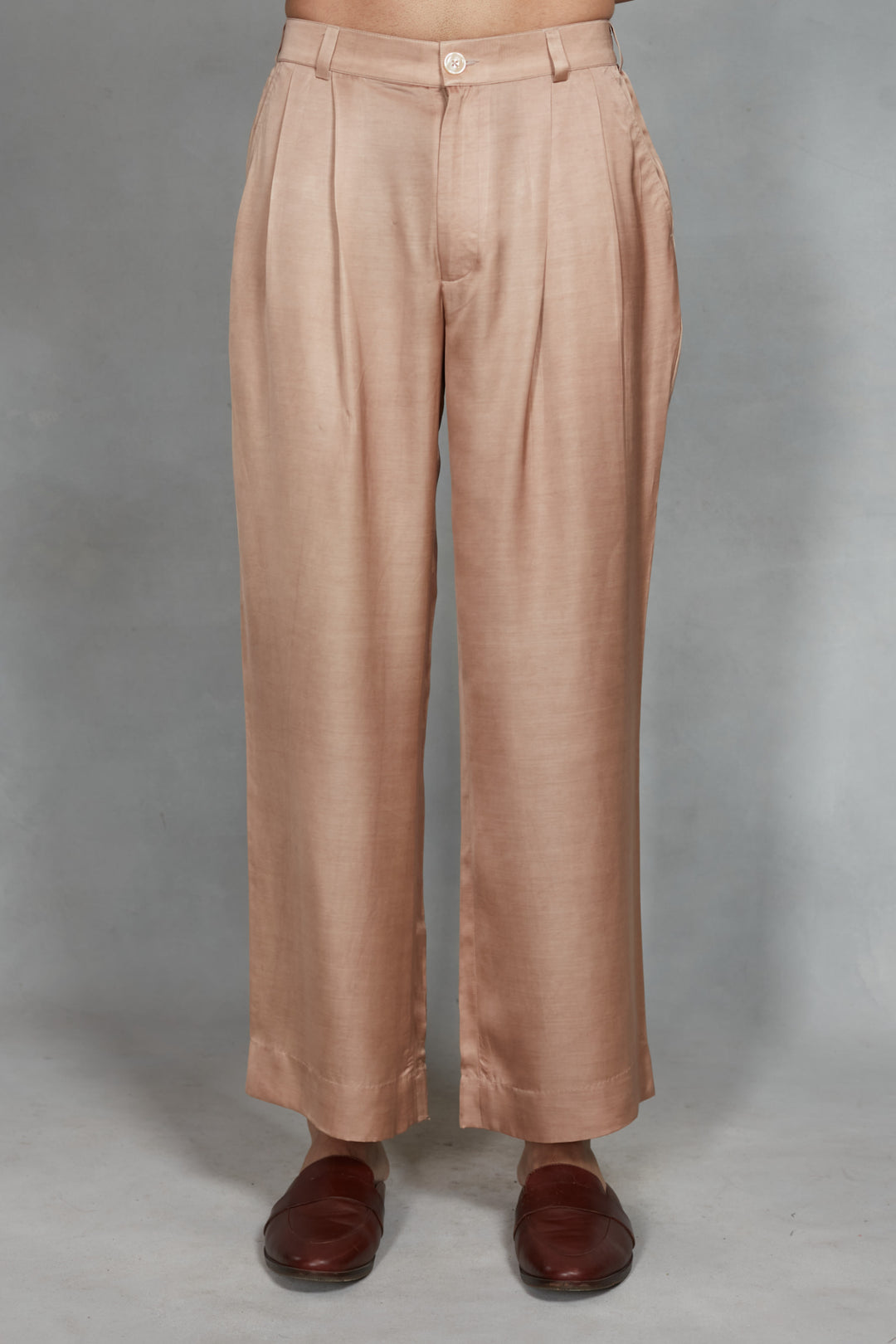 Udaan Indo Western Jacket Set in Rose Gold