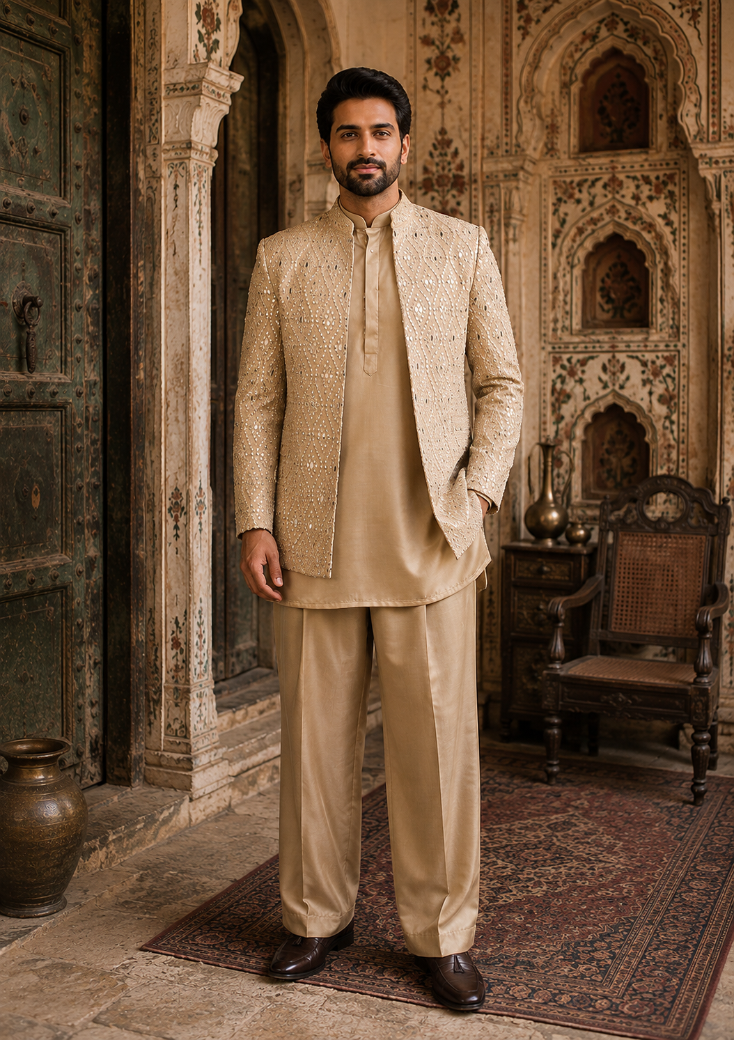 Dhuri Indo Western Jacket Set