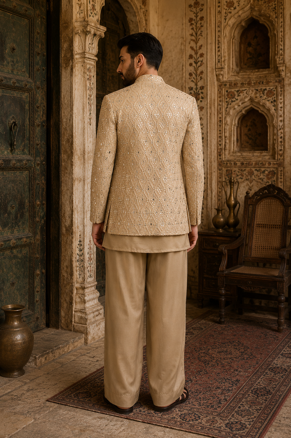 Dhuri Indo Western Jacket Set