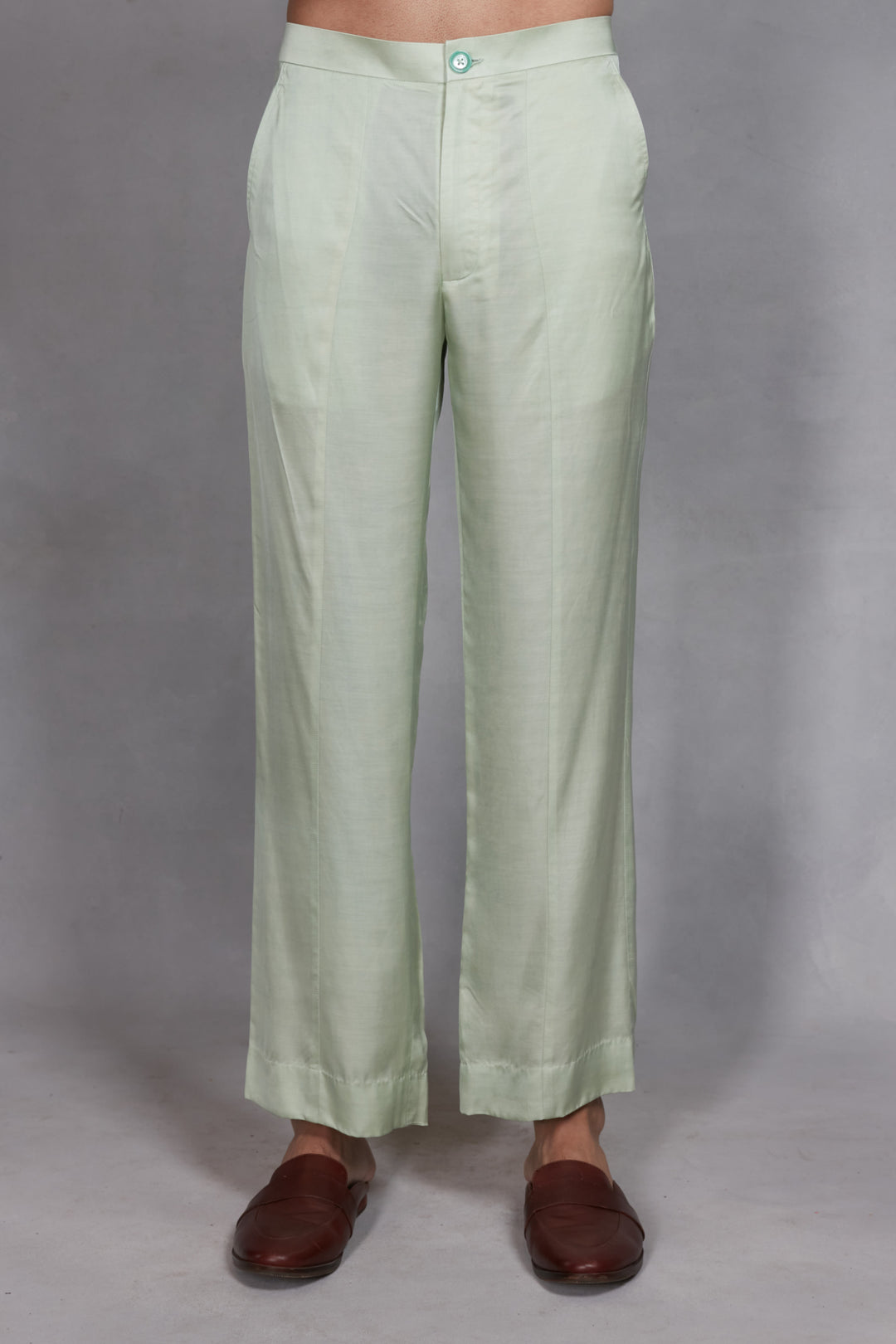 Saagar Indo Western Jacket Set in Mint Green