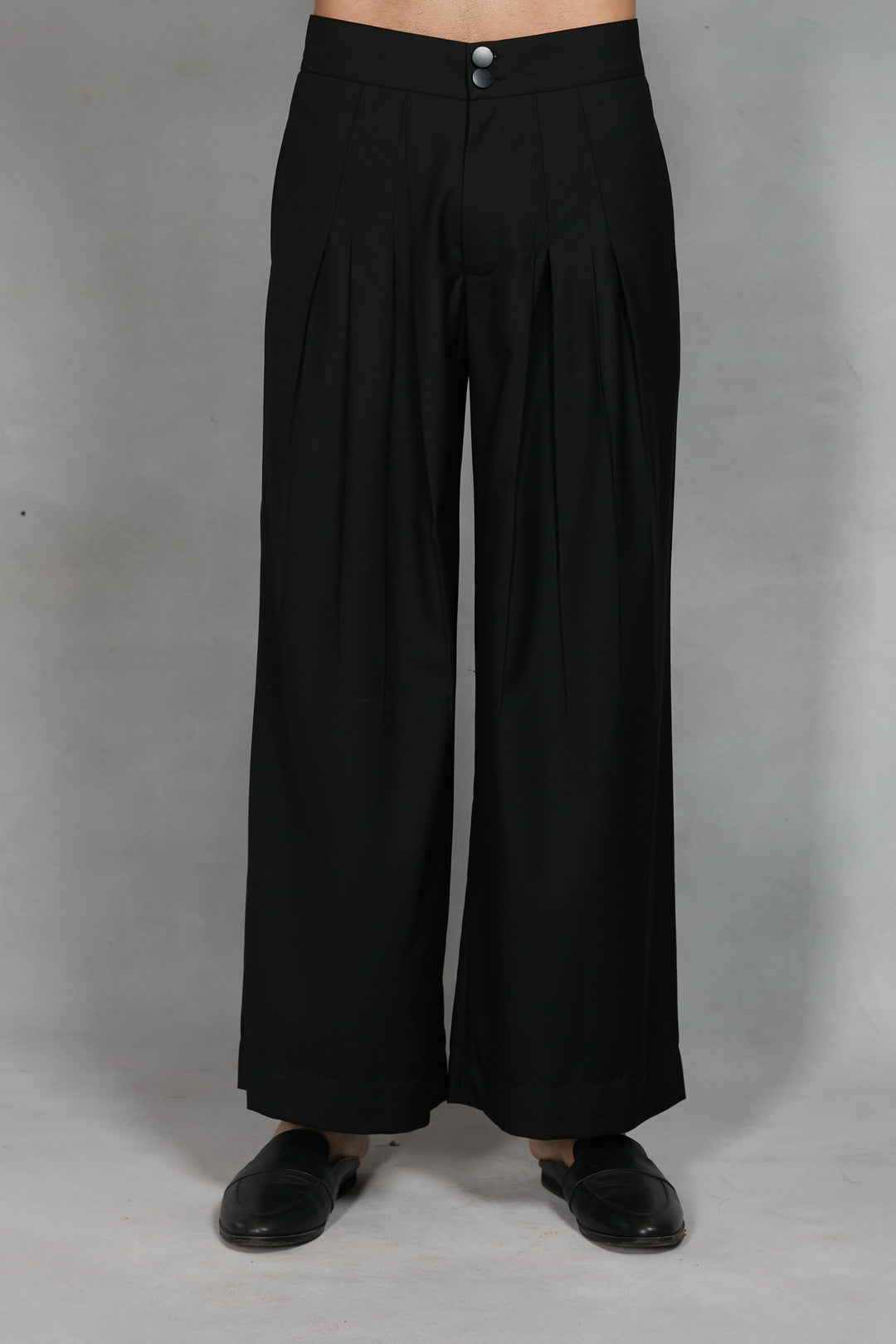Takht Indo - Western Jacket Set in Black