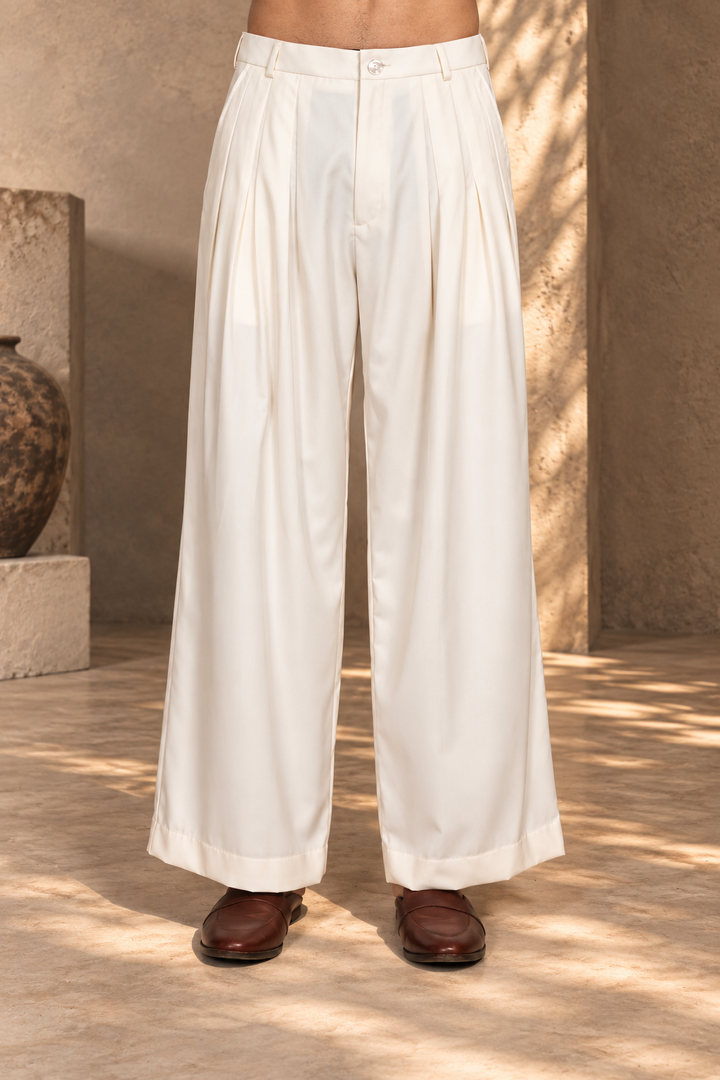 Naksh Indo - Western Jacket Set in White