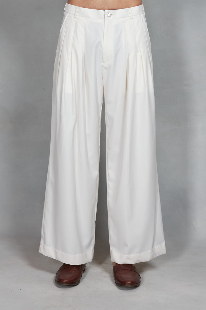 Naksh Indo - Western Jacket Set in White
