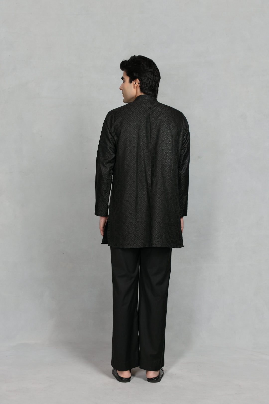 Shahi Indo - Western Jacket Set in Black