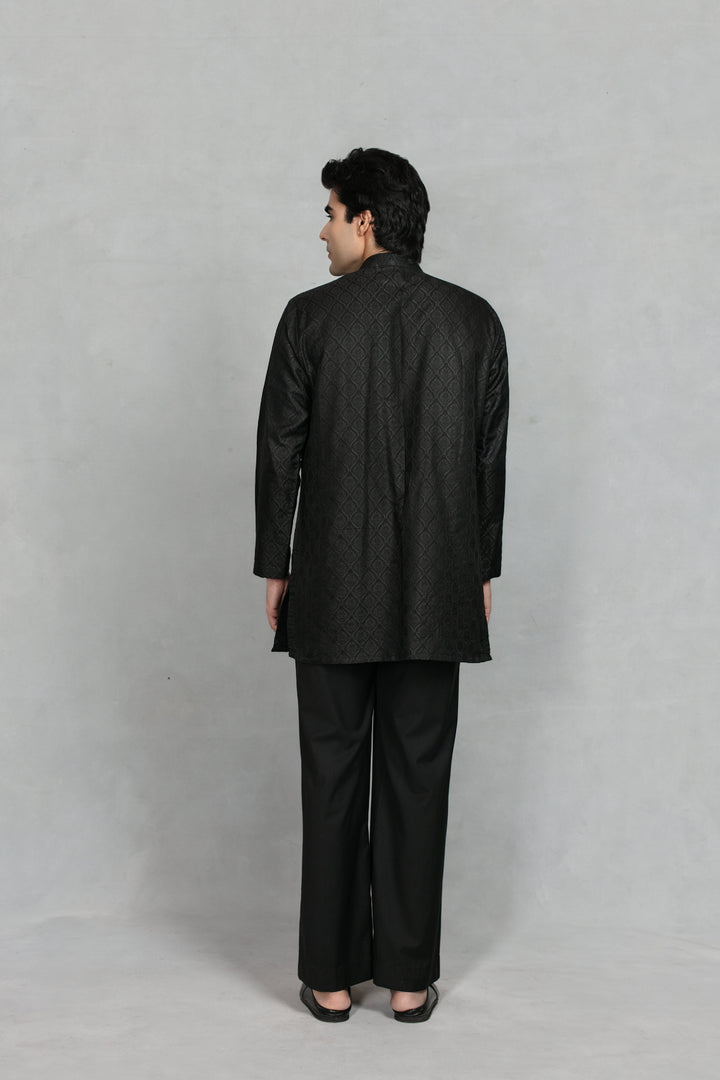 Shahi Indo - Western Jacket Set in Black