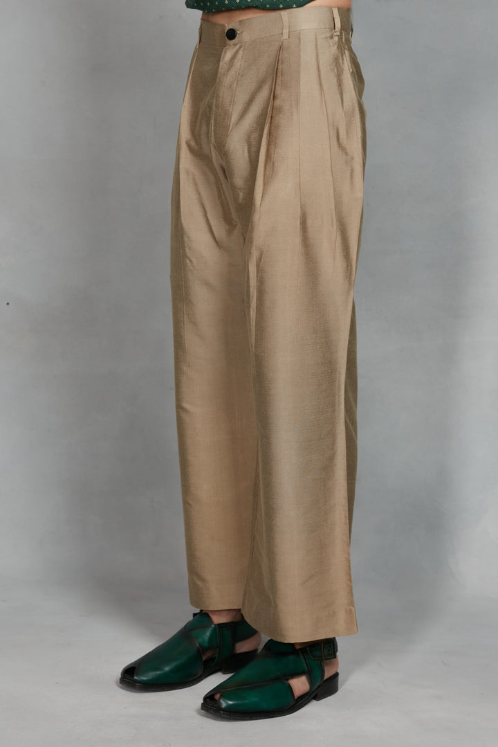Dastkar Indo - Western Jacket Set in Green
