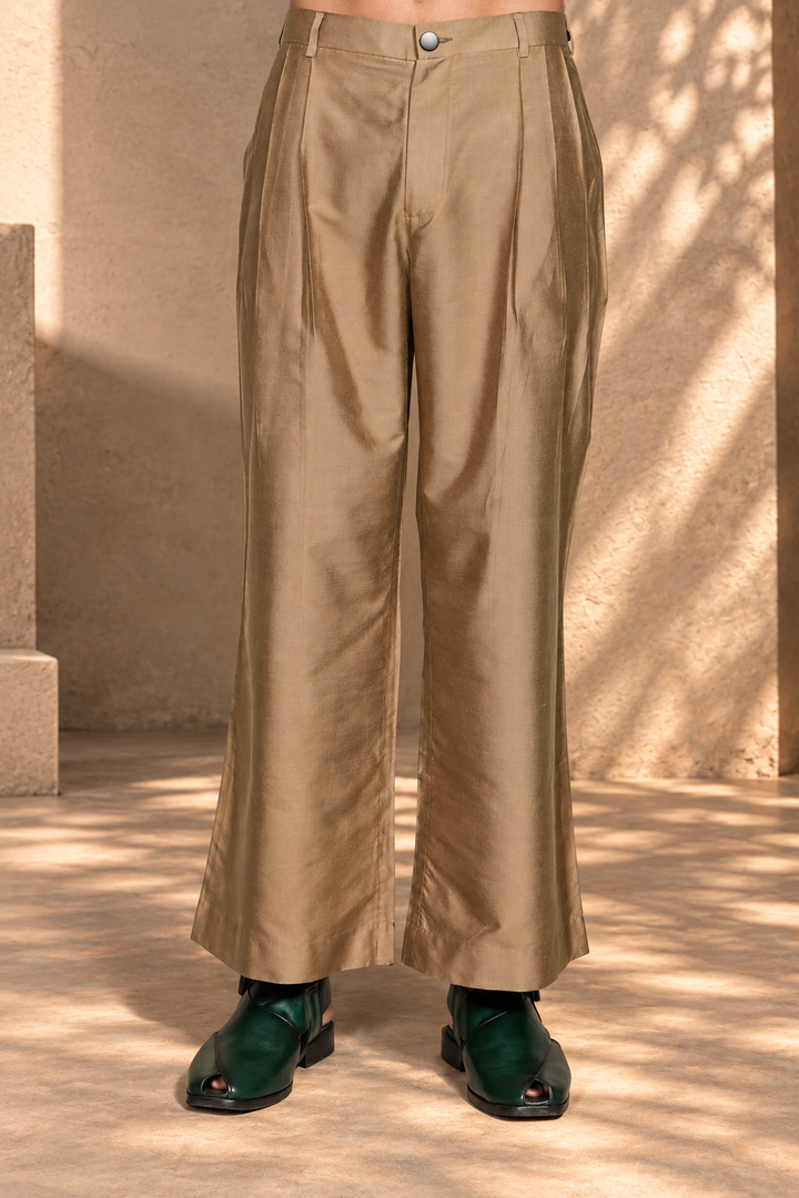 Dastkar Indo - Western Jacket Set in Green