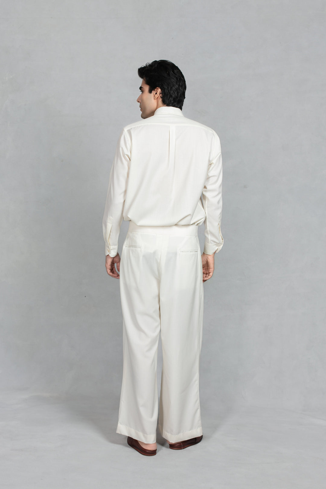 Azeem Jacket Set in Black/Offwhite