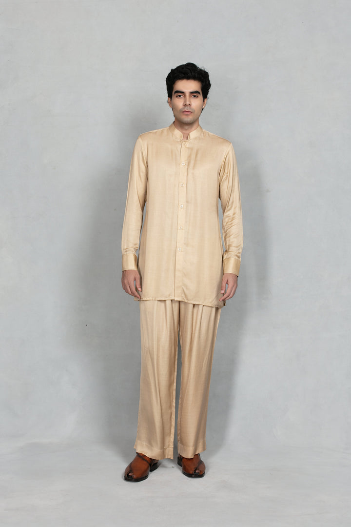 Rajwada Bandhgala in Cream/ Beige