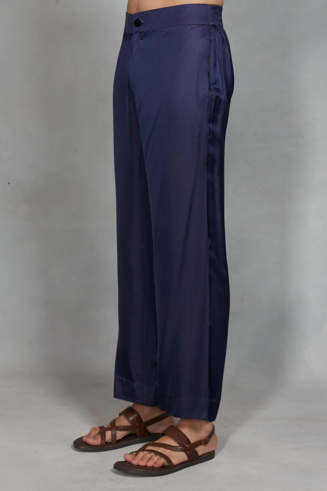 Azeem Indo Western Jacket Set in Cobalt Blue