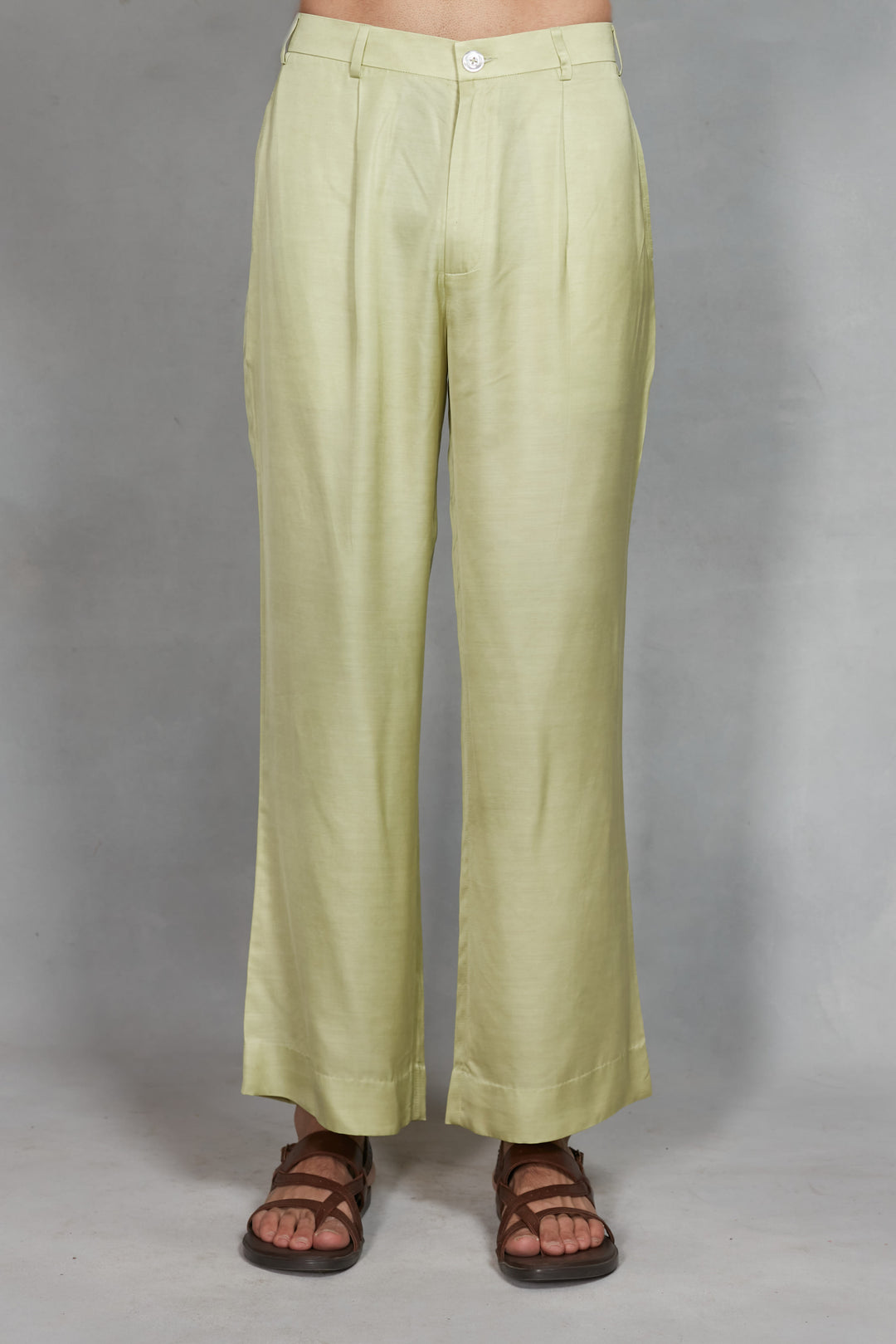 Jaali Indo Western Jacket Set in Beige Gold/Celadon