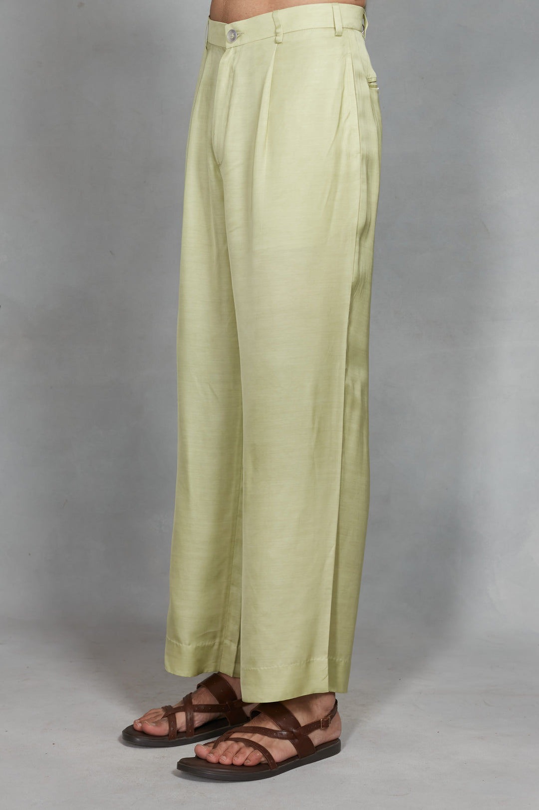 Jaali Indo Western Jacket Set in Beige Gold/Celadon