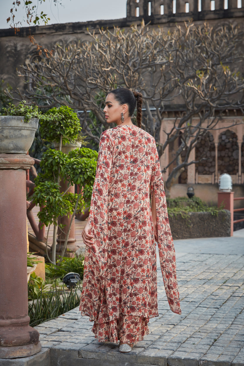 Zuri- Printed Cape Set