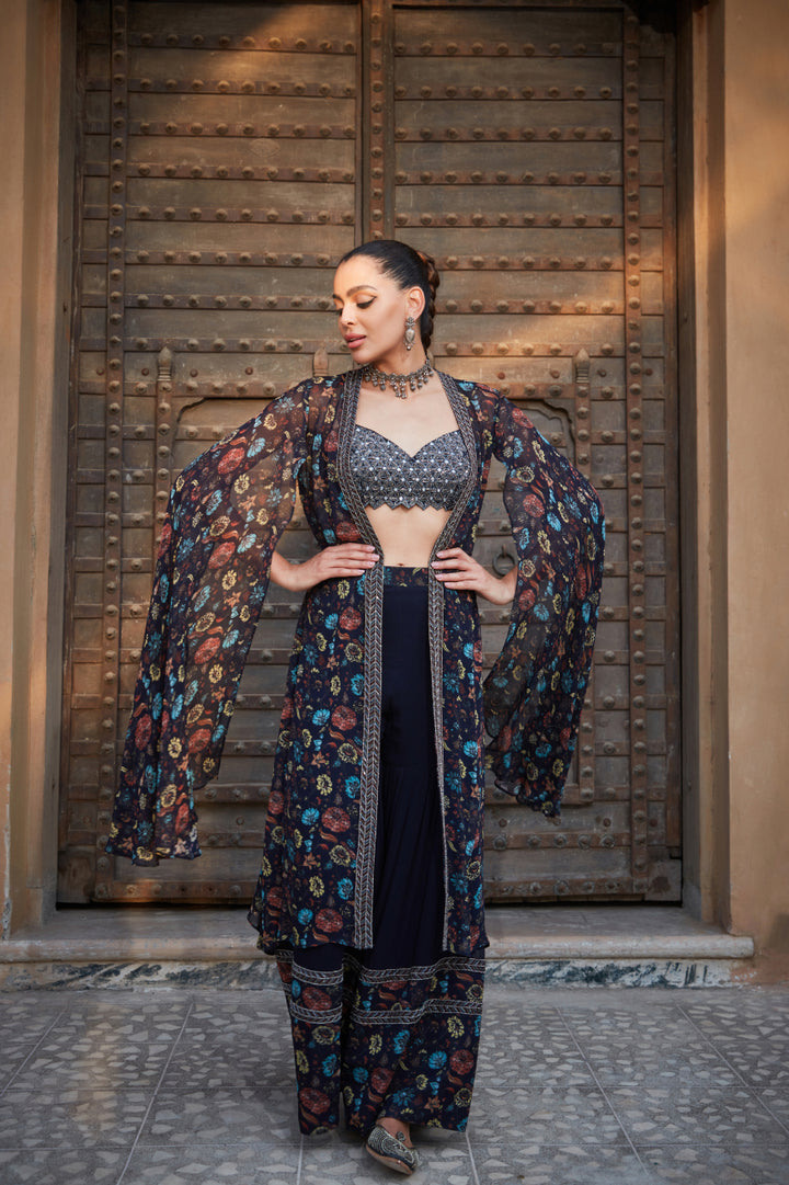 Aaliyah- Printed Cape Set