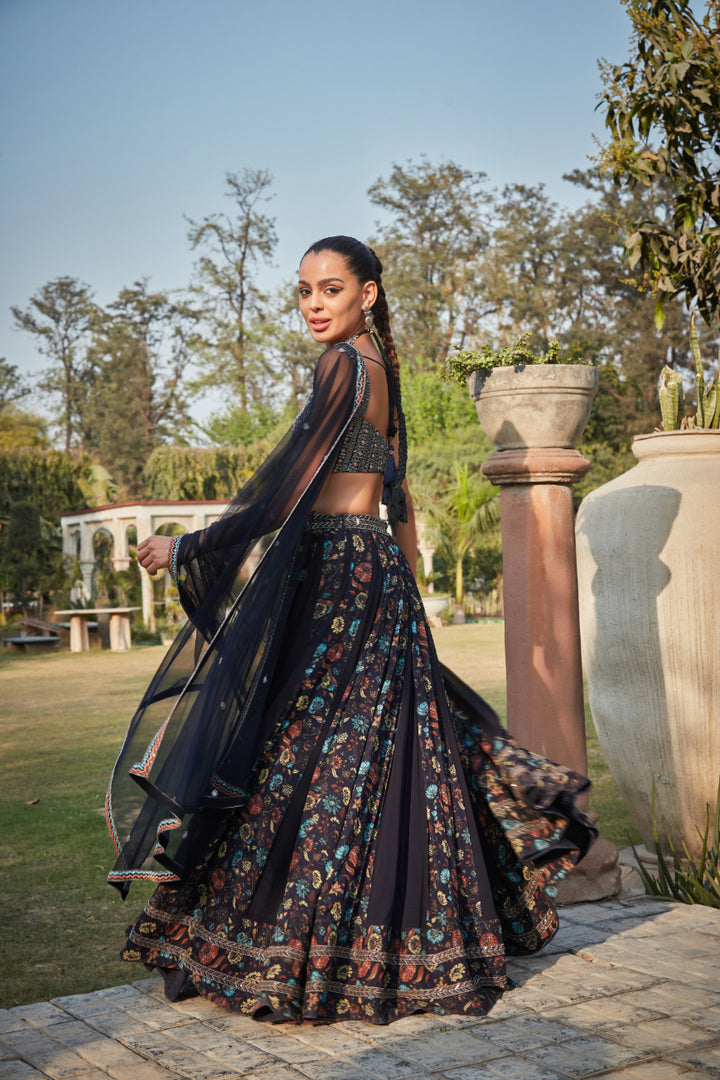 Aniyah- Printed Lehenga Set