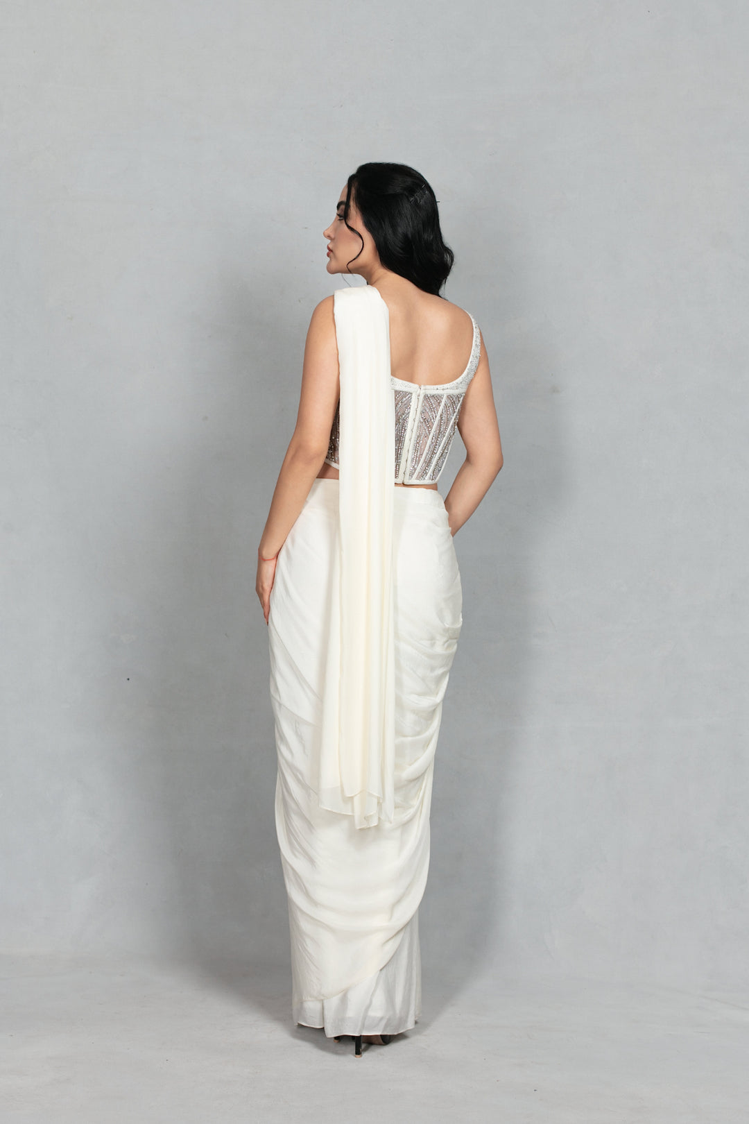 Inaya Concept Saree in Off- White