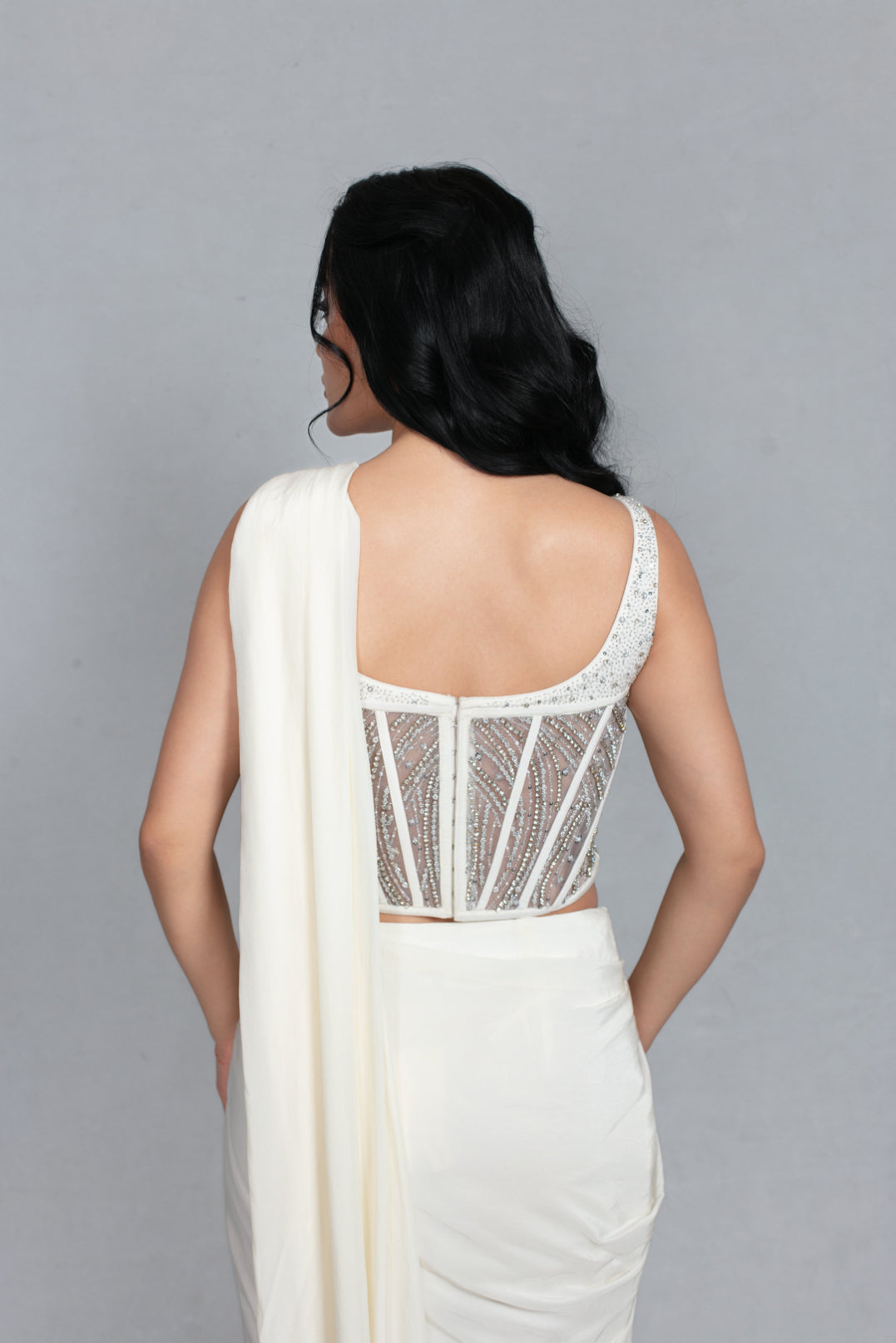 Inaya Concept Saree in Off- White