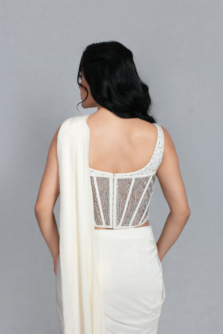 Inaya Concept Saree in Off- White