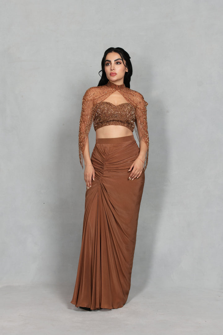 Meher Co-ord Set in Mocha Brown