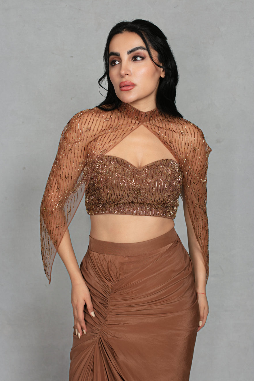 Meher Co-ord Set in Mocha Brown