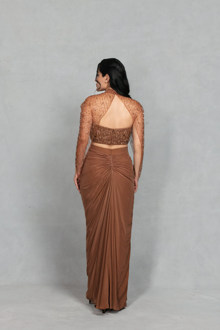 Meher Co-ord Set in Mocha Brown
