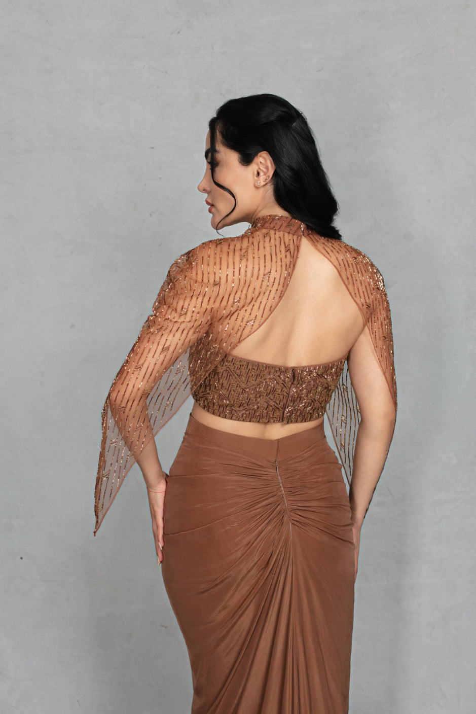 Meher Co-ord Set in Mocha Brown